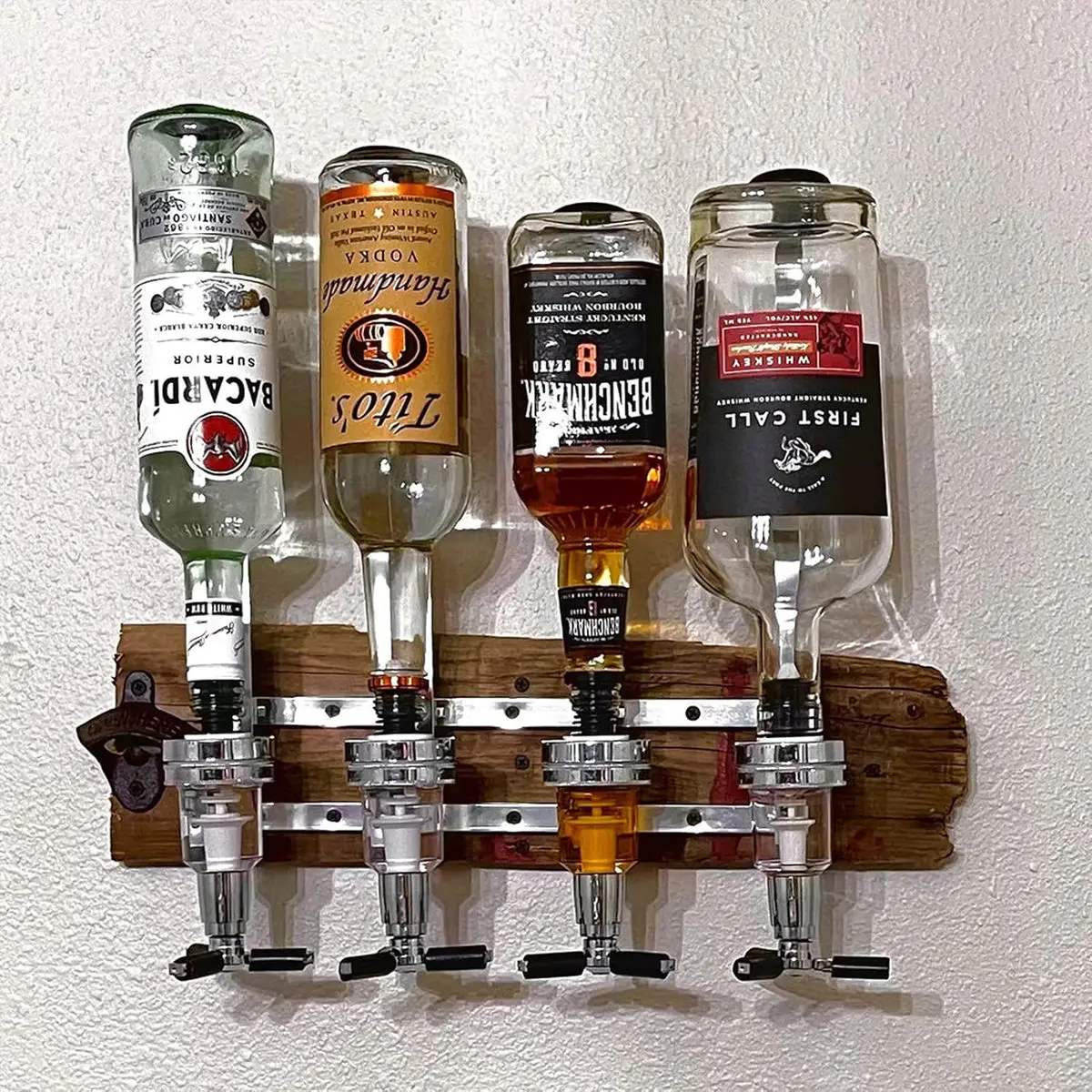 Whisky Beer And Wine - 1-6 Bottle Alcohol Liquor Dispenser, Wall&Rotating