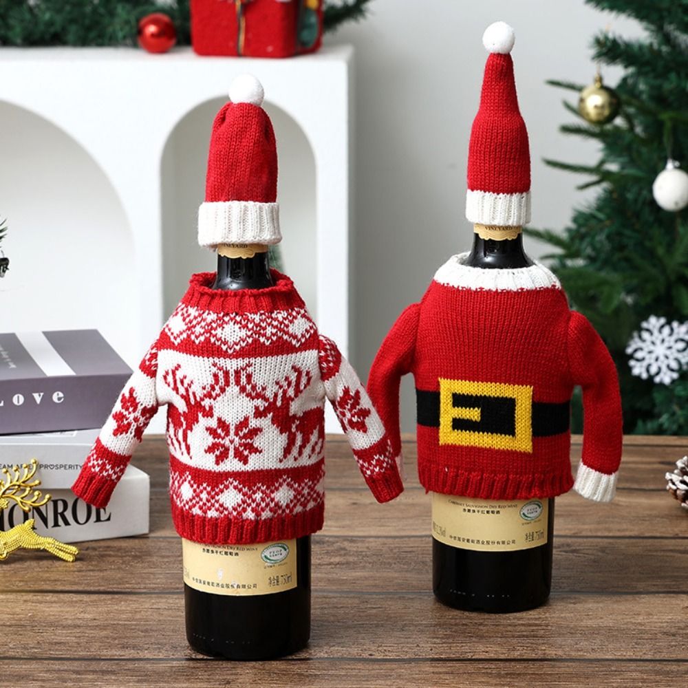 Elk Wine Bottle Cover Snowflak - đánh giá và giá Wine Beer Hat