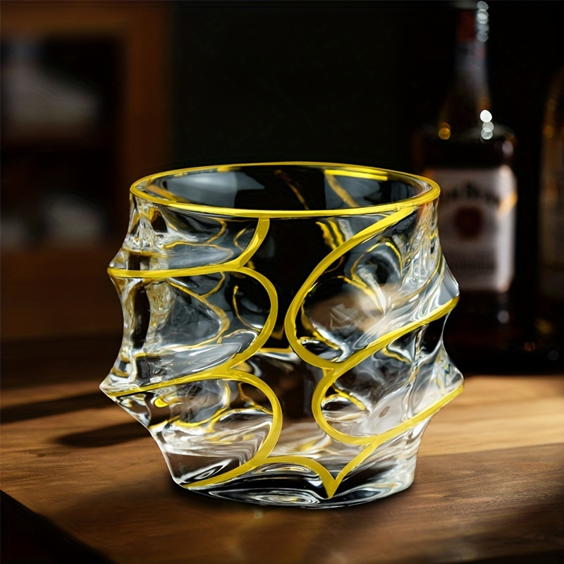Whiskey Glass Gold Line Wine W - đánh giá và giá Whisky Beer And Wine